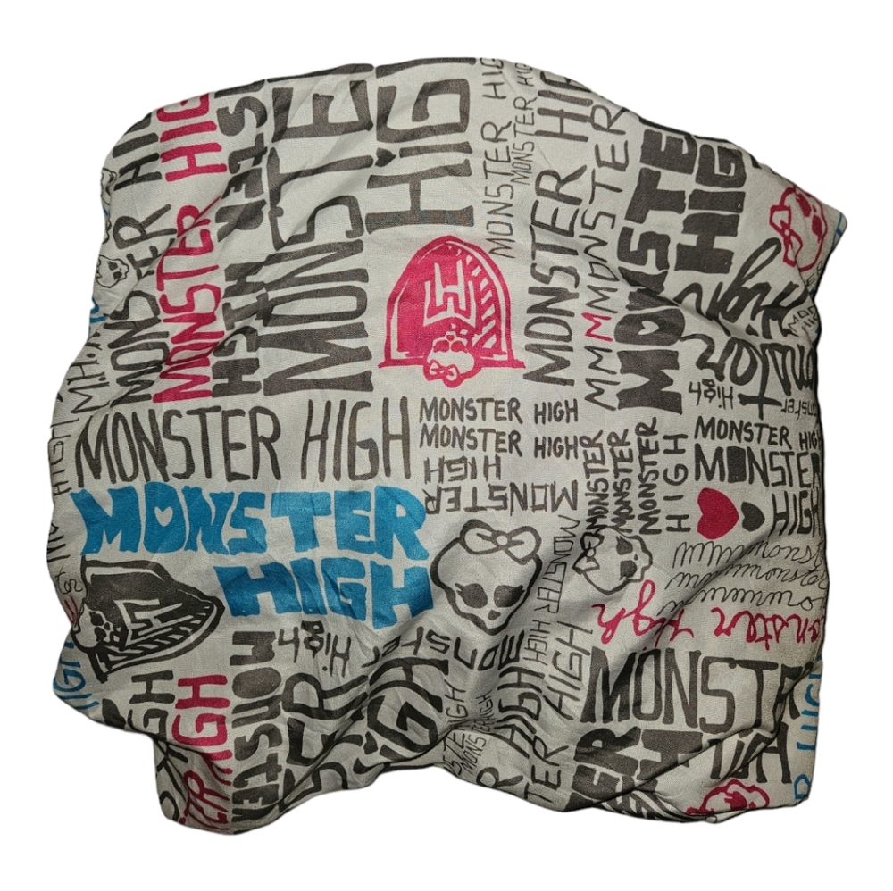 2013 y2k monster high twin bed fitted sheet or diy craft material decor